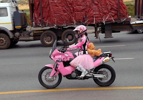 pink motorbike